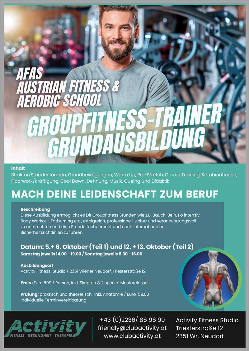 Groupfitness-Trainer Grundausbildung